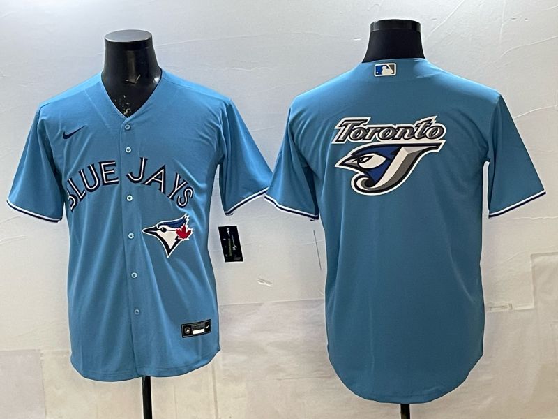 Men 2025 Toronto Blue Jays Blank Light Blue Game Nike MLB Jersey style 011->toronto blue jays->MLB Jersey